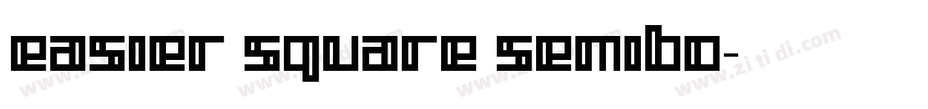 easier square semibo字体转换